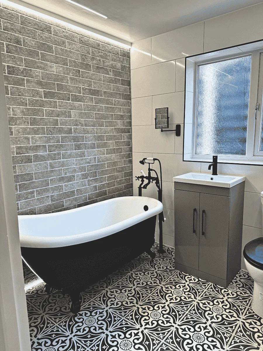 Luxury bathroom renovation completed by Entigen in Kettering