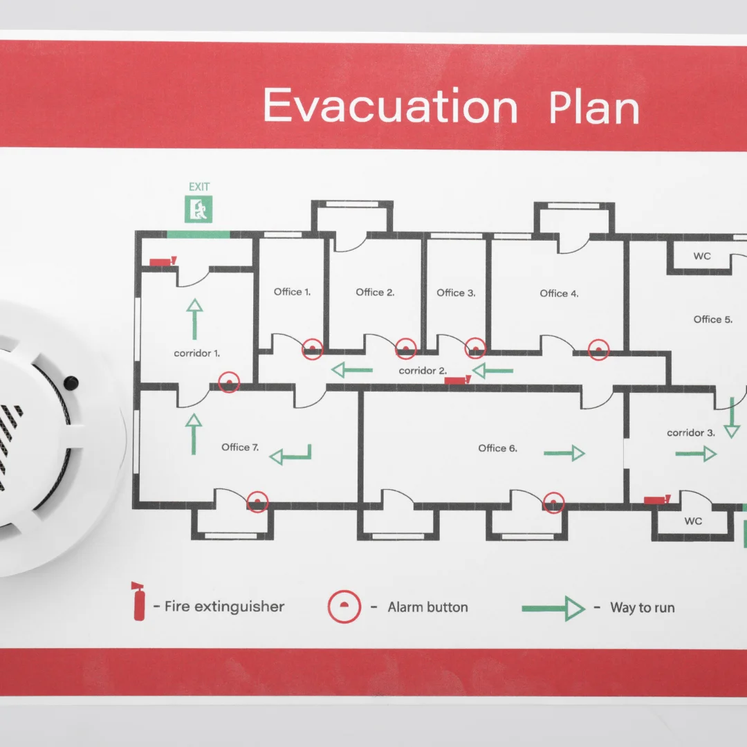 Mains-linked smoke alarm installation by Entigen in Kettering